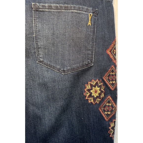 Vintage America Blues Jeans Women's Size 12/31 Bestie Embroidered Boho Aztec - Picture 6 of 14